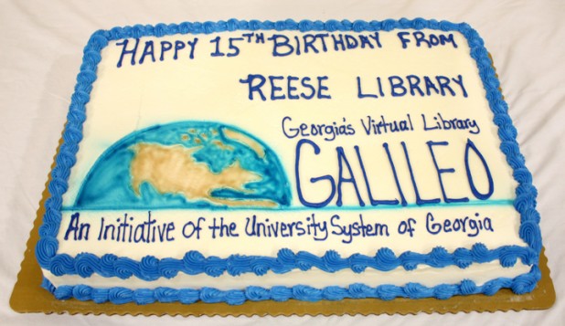 GALILEO 15th Birthday Cake BEFORE