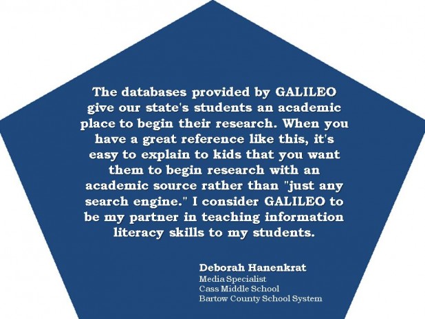 GALILEO: My Partner in Teaching Information Literacy