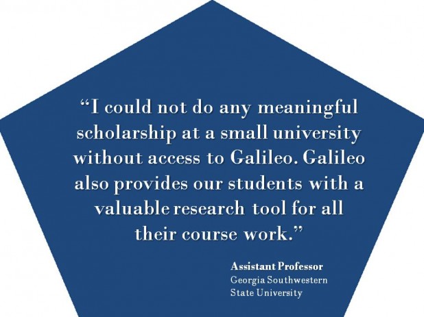 GALILEO Allows Meaningful Scholarship at Smaller Universities