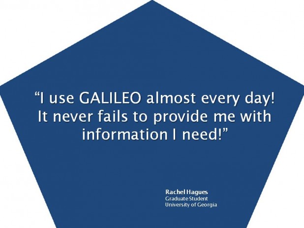 I Use GALILEO Almost Every Day!