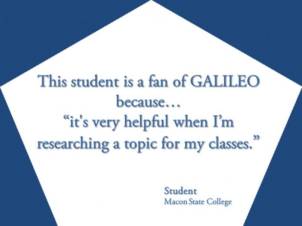 GALILEO: Helpful When Researching for Classes