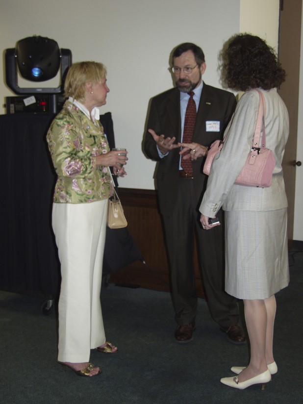 Lamar Converses with Attendees