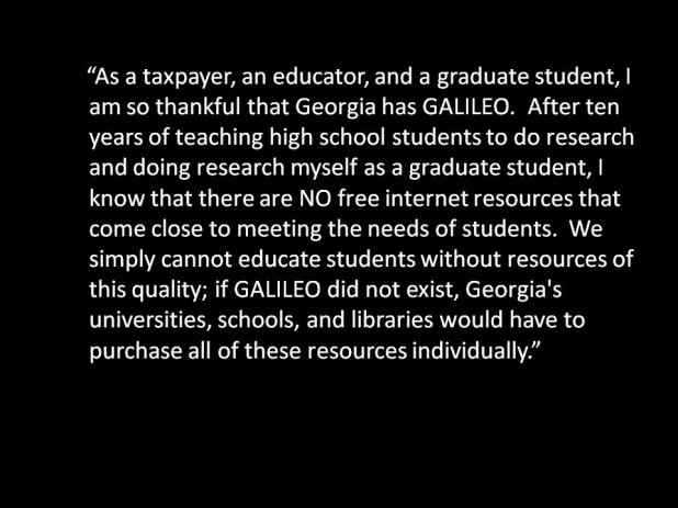 Thankful that Georgia Has GALILEO
