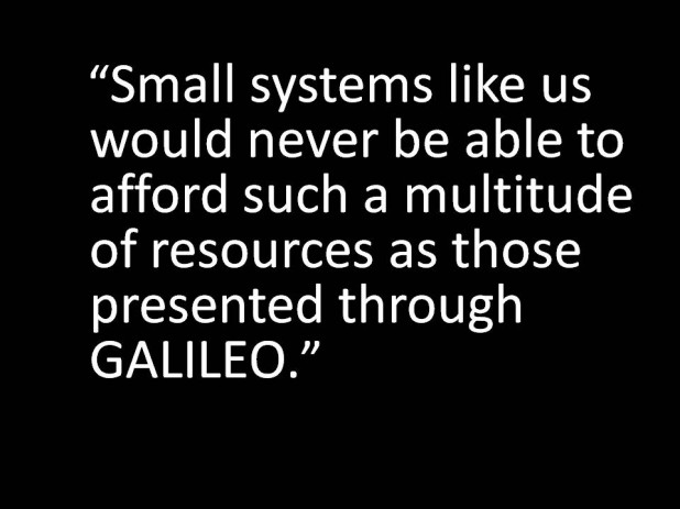Small Systems Benefit from GALILEO
