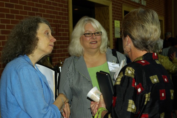 Lyn, Diana, and Cal Chat before the Conference
