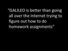 GALILEO Is Better