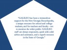 GALILEO: Tremendous Support for the New Georgia Encyclopedia