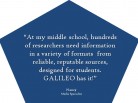 GALILEO Has Information from Reputable Sources