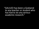 GALILEO Helps with Academic Research