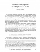 Article: The University System of Georgia’s GALILEO